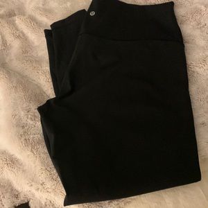 Lululemon black leggings, size 16